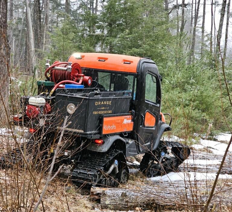 Orange Fire UTV used in search for lost hiker