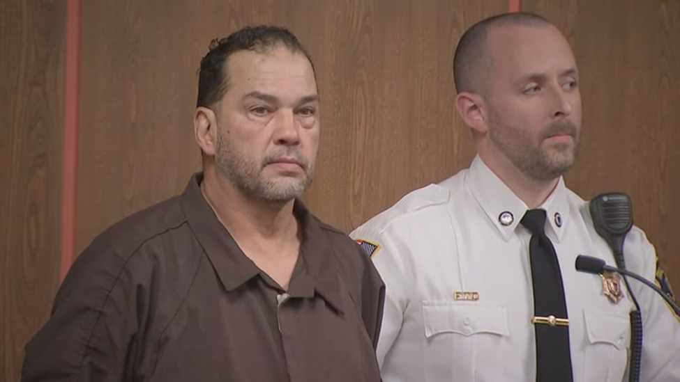 Orlando Garcia Rosado during his arraignment in Fitchburg District Court on Wednesday (Courtesy Photo/Boston 25 News)