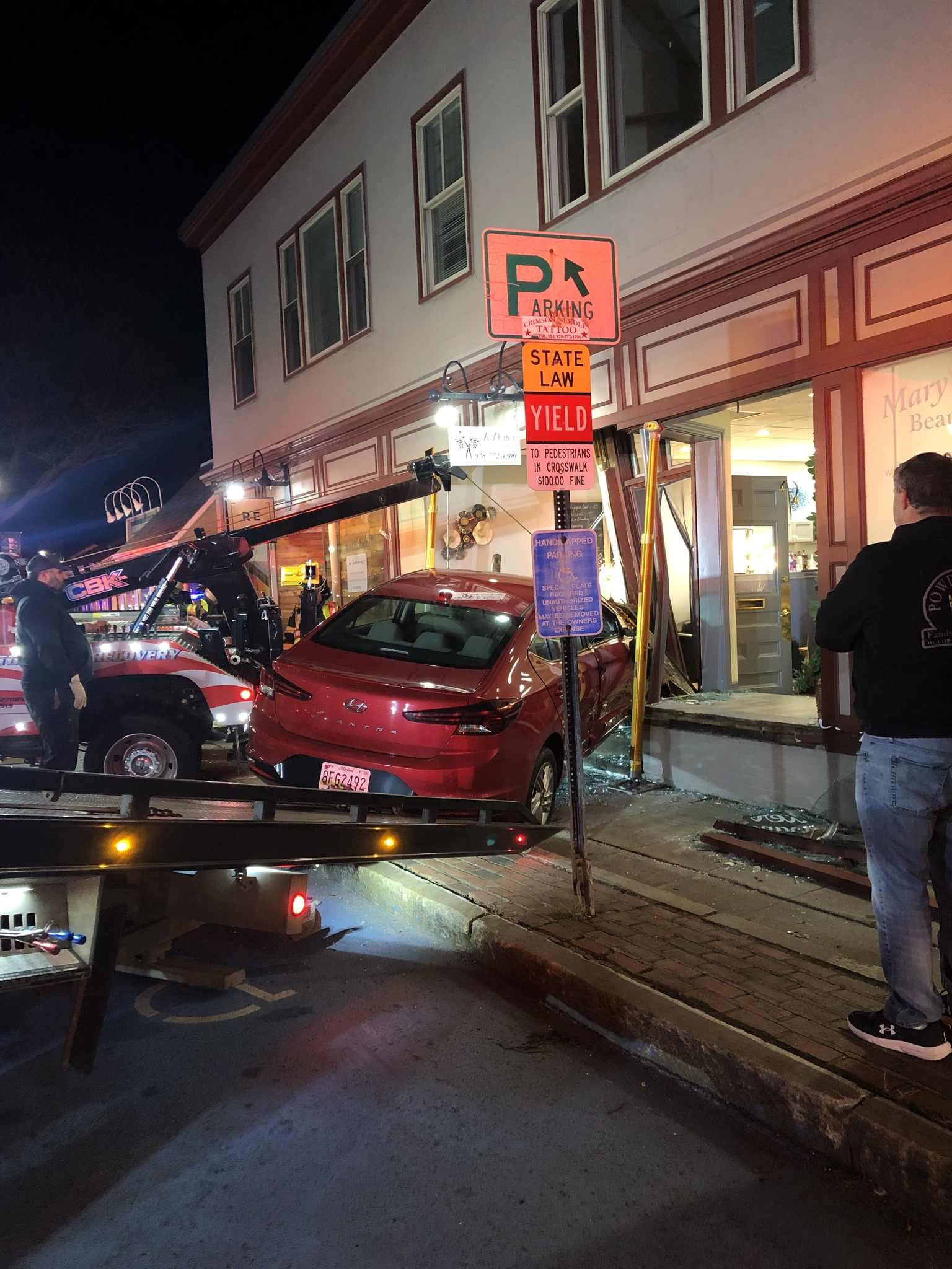 The aftermath of the crash. (Courtesy Photo/J. Porter & Company's Facebook)