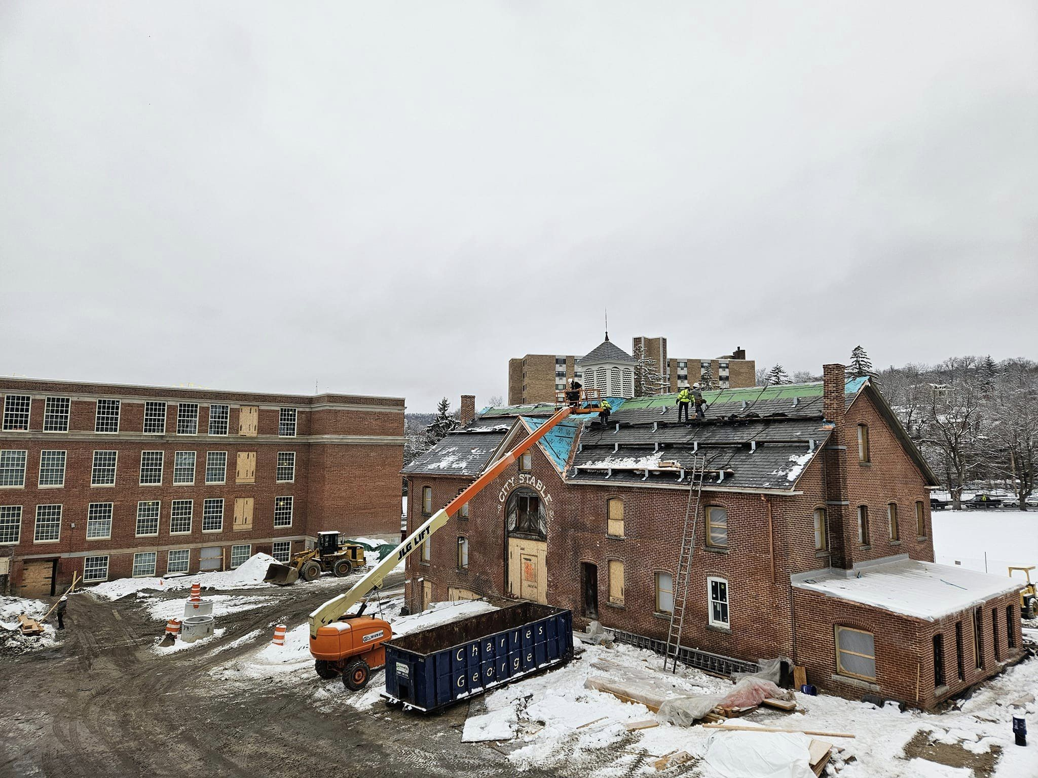 City Stable building being renovated into art housing in Fitchburg