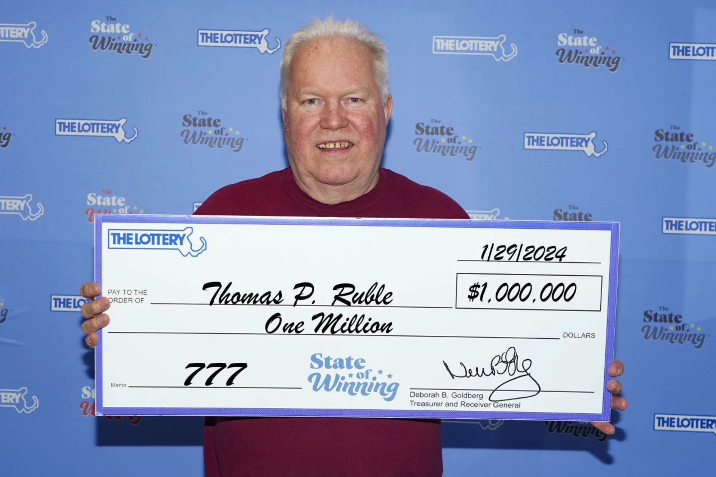 Thomas Ruble Courtesy Photo: Massachusetts State Lottery