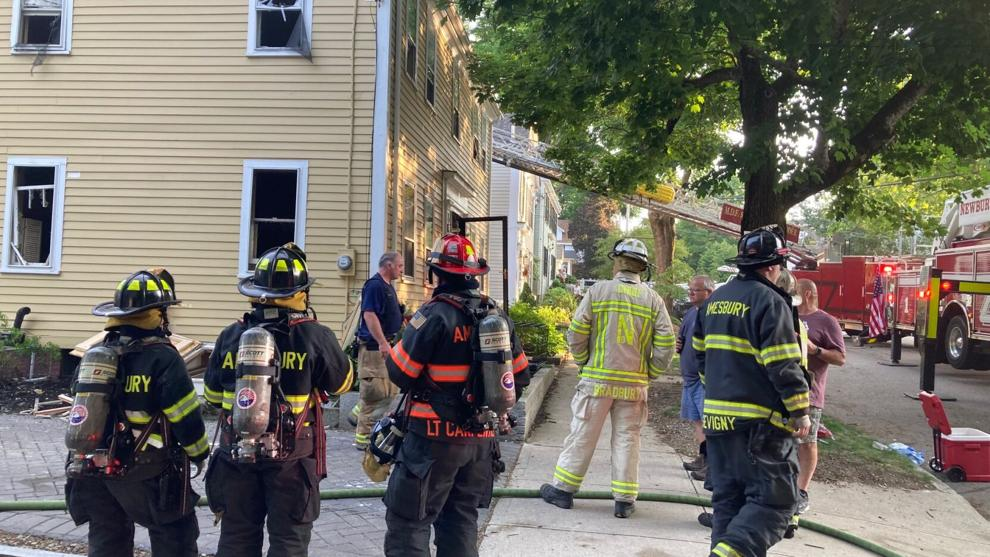Two-story home in Newburyport catches fire Monday evening, claims life of dog
