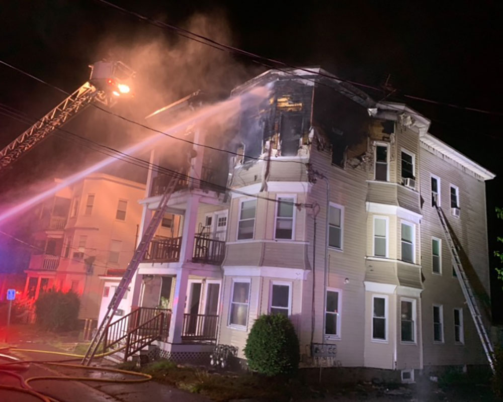 Two families displaced, cat killed in Haverhill triple-decker fire