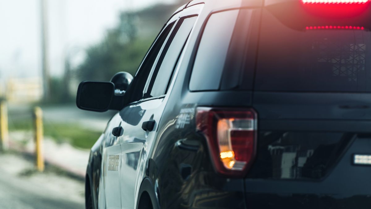 stock photo of the side of an SUV police cruiser