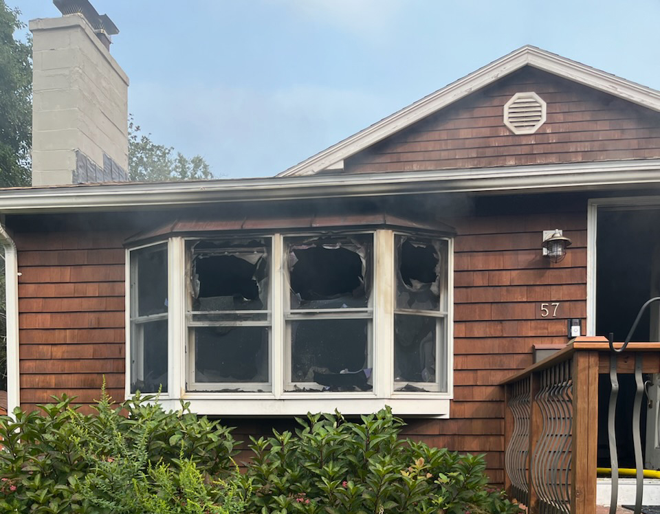 The residence located at 57 Holly Street, where the Gloucester Fire Department extinguished a fire on Friday afternoon. (Courtesy Photo: Gloucester Fire Department)