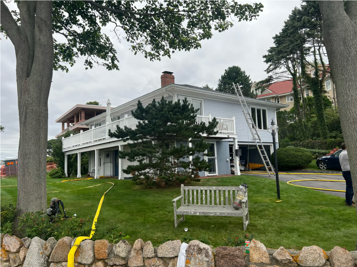 41 Shore Road in Gloucester, where fire fighters put out an electrical fire on Tuesday, August 20, 2024. (Courtesy Photo: Gloucester Fire Department)