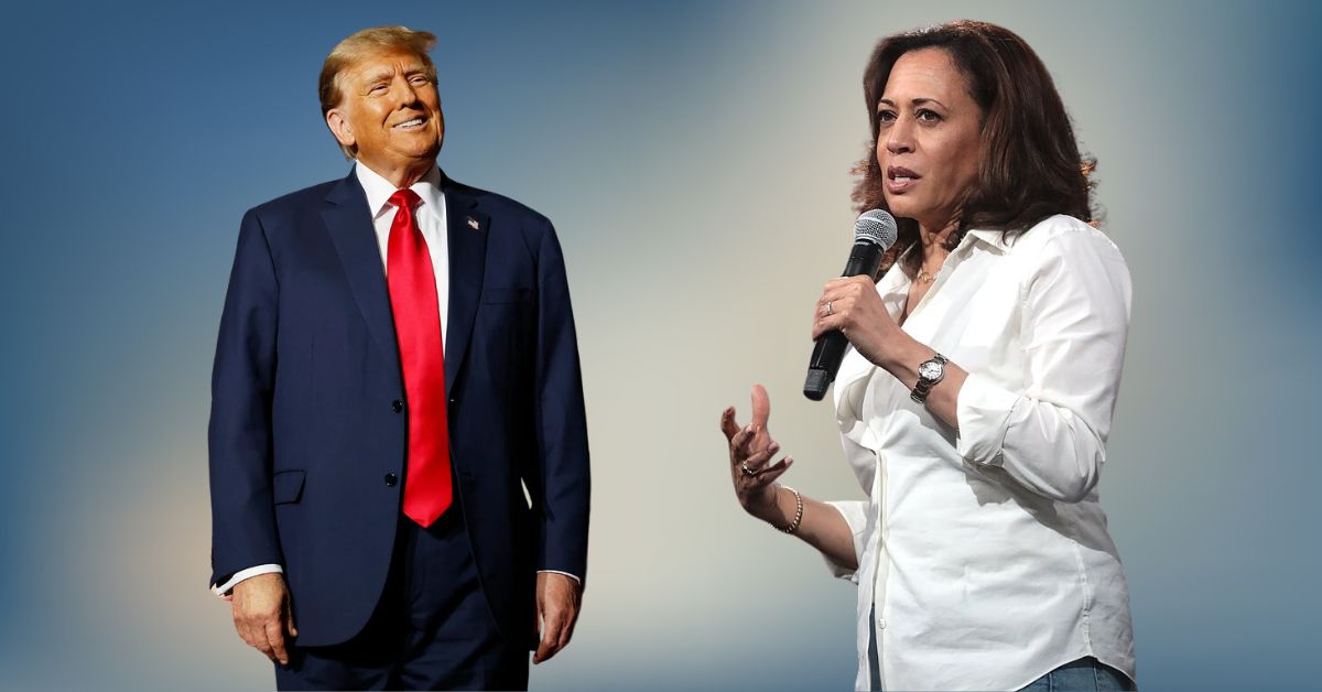 Former President Donald Trump (left) and current Vice President Kamala Harris (left). (Photo Credit: Trump on left: Vanity Fair; Harris on right: Gage Skidmore)