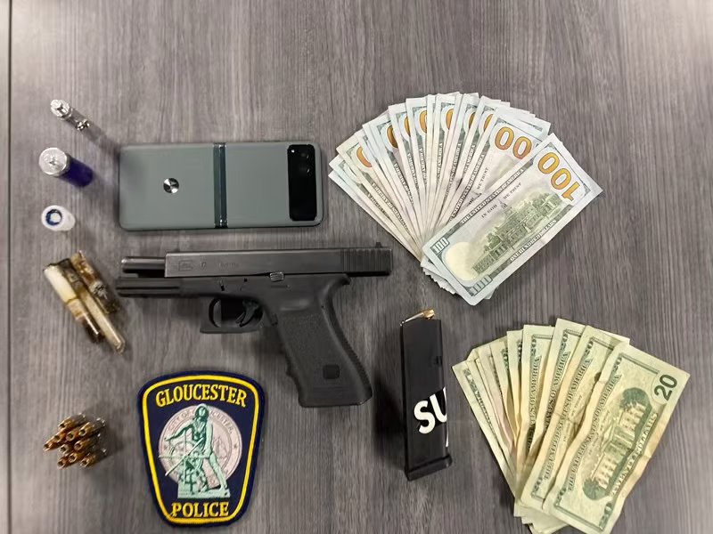 Gerard Francis, 36, of Essex, was arrested in Gloucester after stealing an e-bike from outside a McDonald's while carrying a Glock 17 handgun, 28 rounds of ammunition, over $1.7k cash, and cocaine. He faces multiple felony charges and remains in custody.