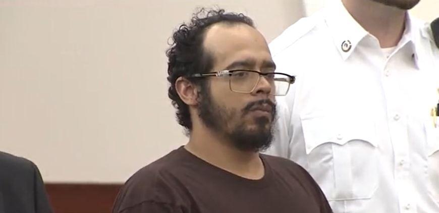 A picture of Francisco Ortiz in Central District Court. (Photo Credit: CBS Boston)