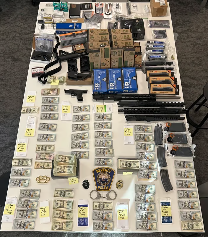 Beverly man with $70k in cash and 9mm Glock “ghost gun” arrested for threatening to rape and shoot Jews