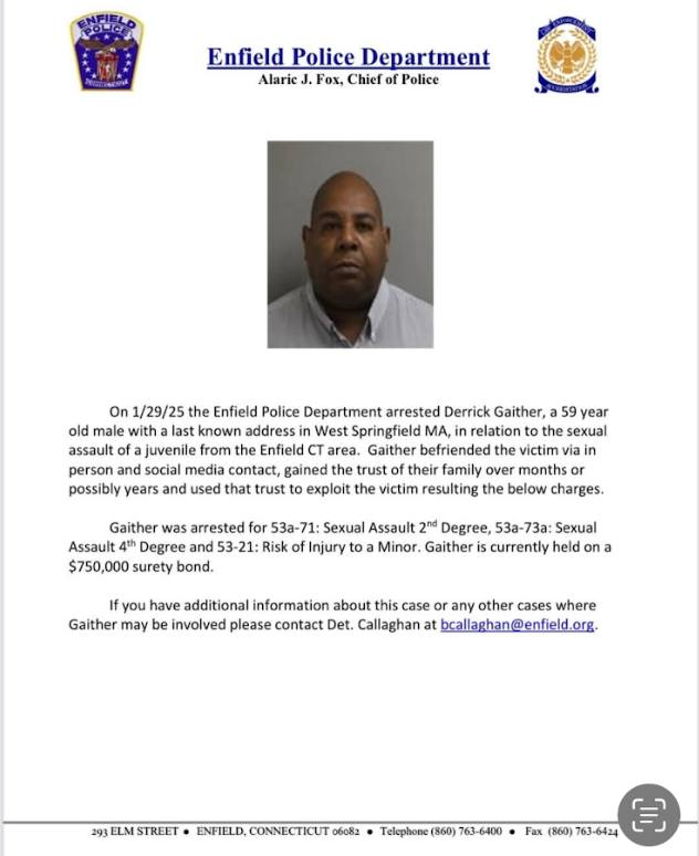 West Springfield police seek information on Derrick Gaither’s interaction with adolescents