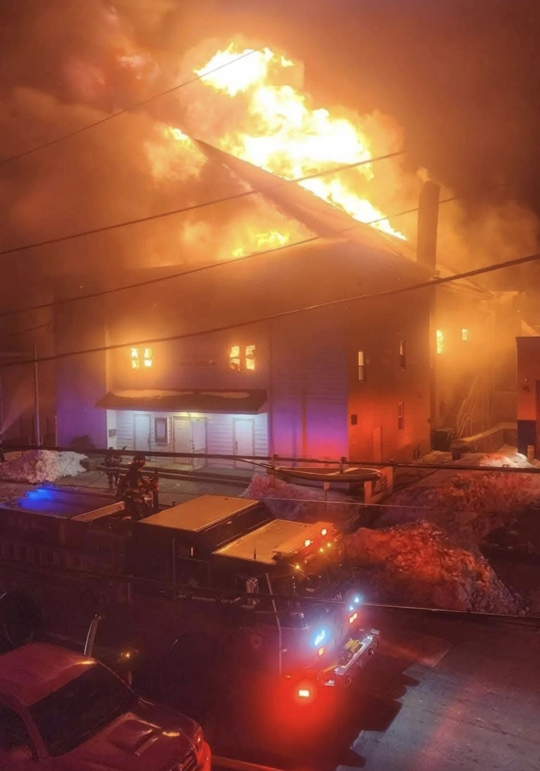 Five-alarm blaze in Lynn displaces 18 residents from apartment building and engulfs adjacent church