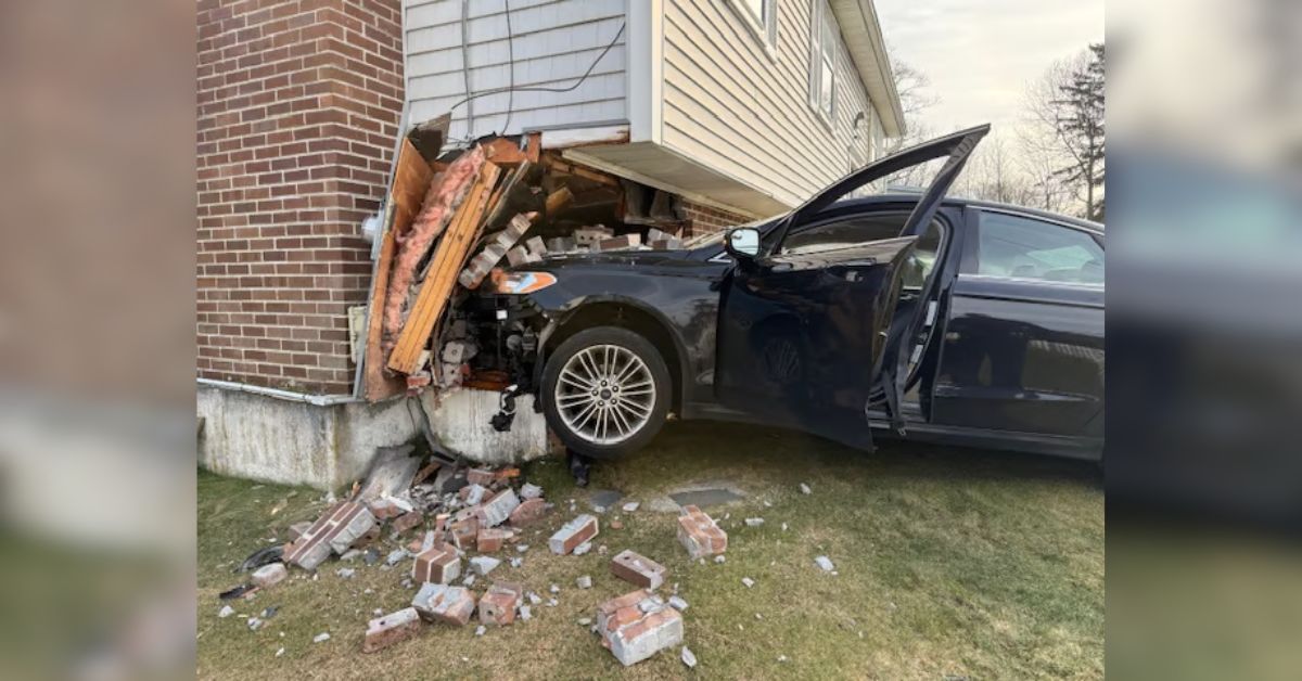 Elderly driver suffers medical episode, crashes sedan into occupied Raynham home