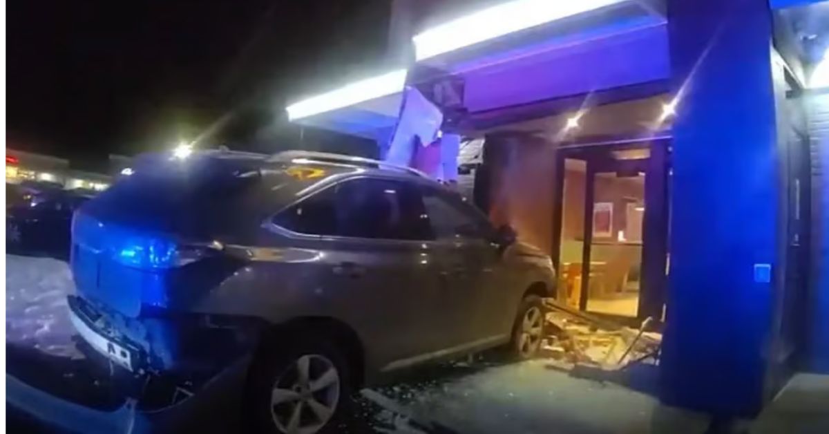 Three-vehicle crash sends car into McDonald’s on Haverhill Street in Methuen