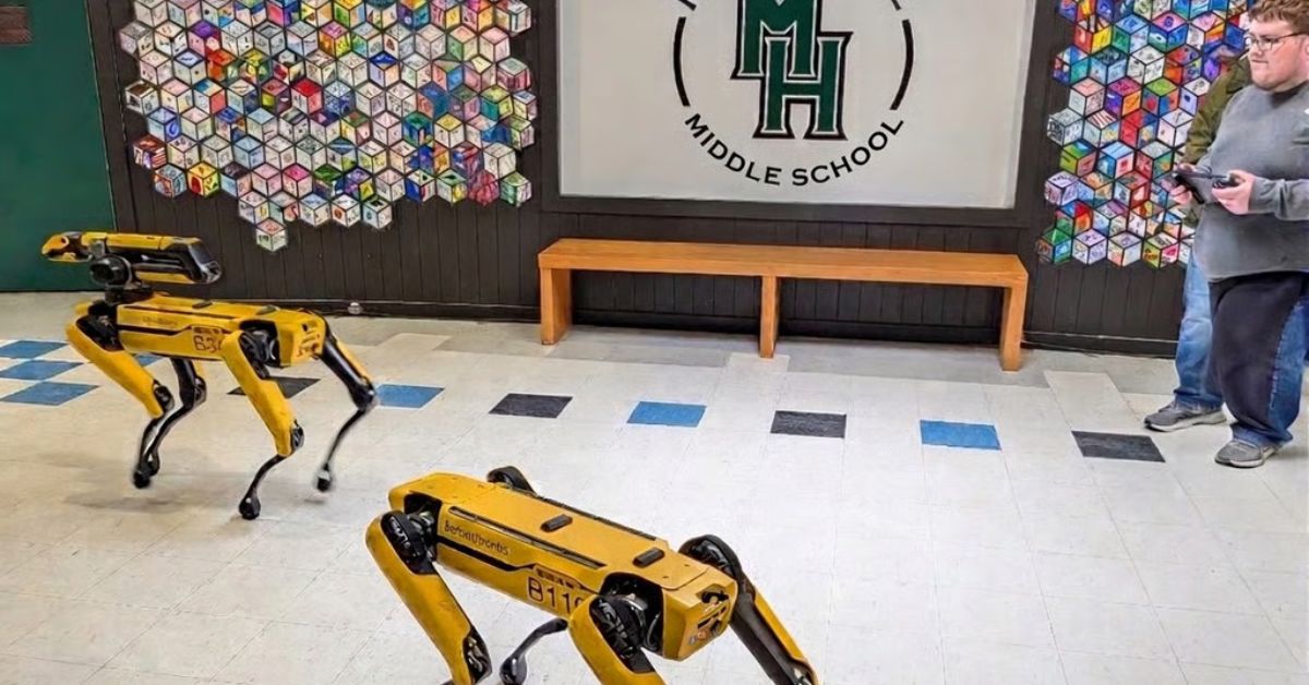 Boston Dynamics brings hands-on robotics experience to Mendon-Upton students