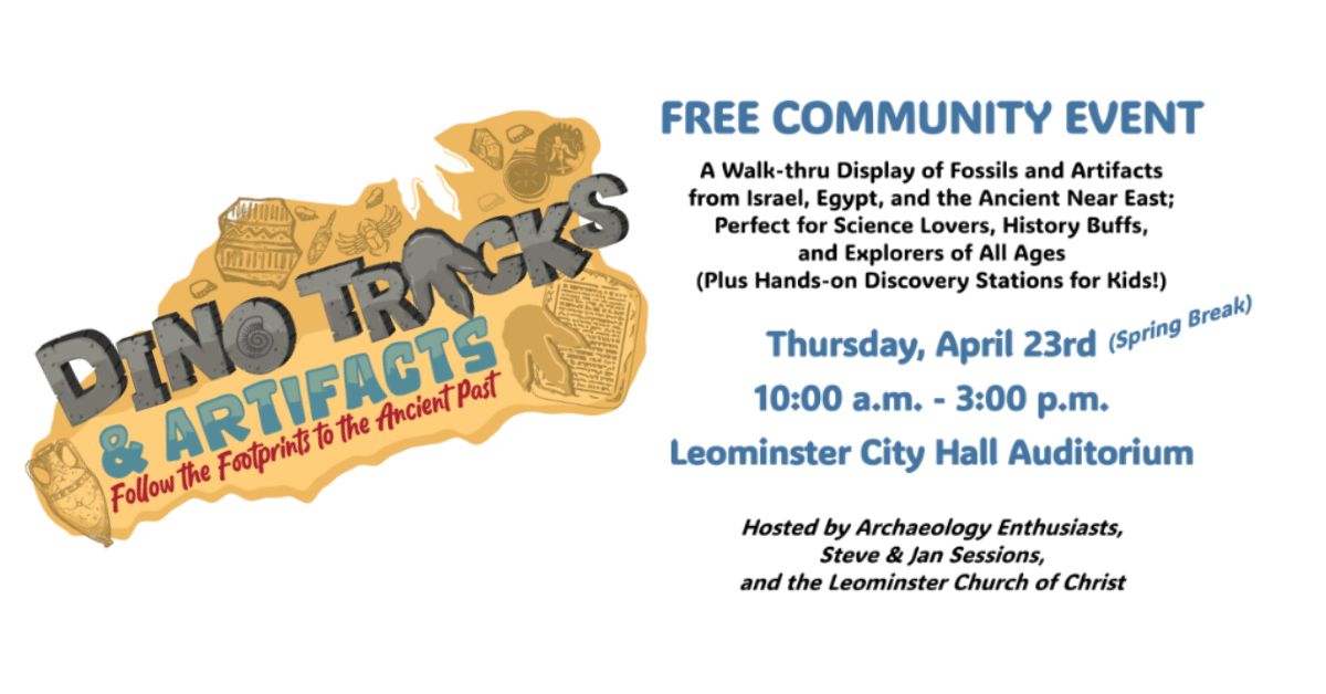 Dino Tracks & Artifacts event to bring fossils and ancient history to Leominster City Hall