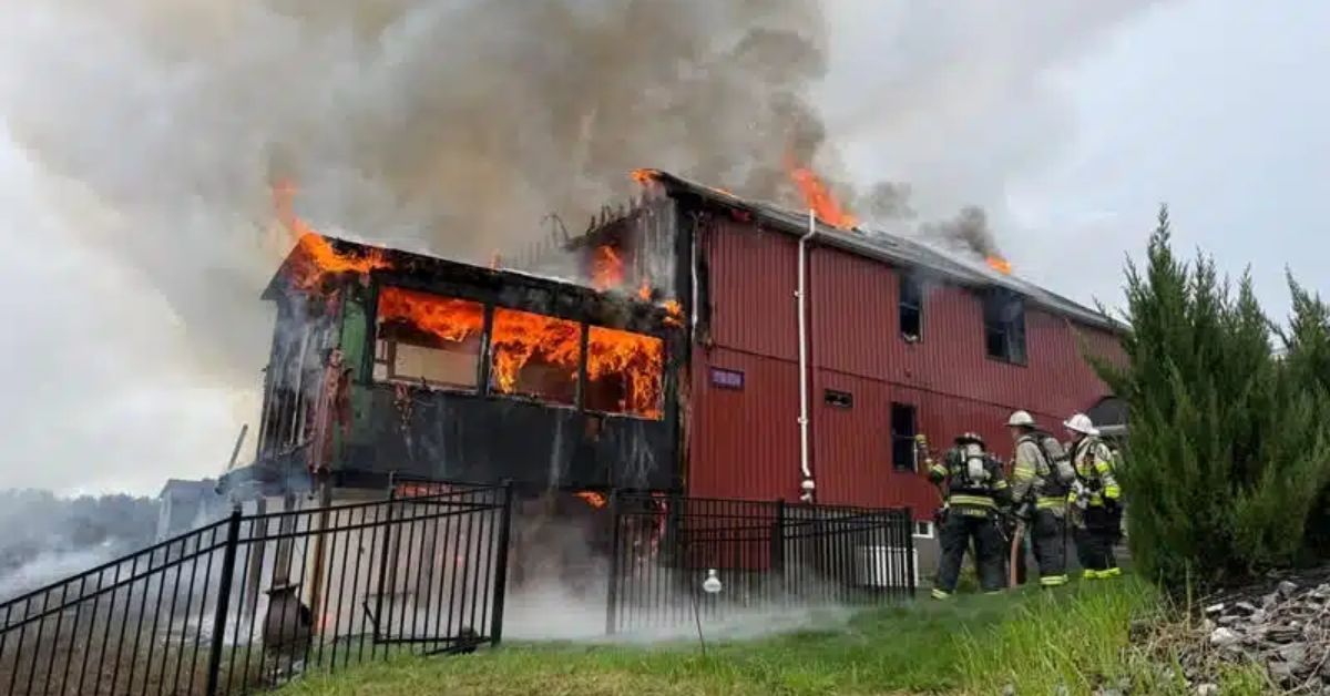 Two escape fire at converted barn home in Groton, pets still missing