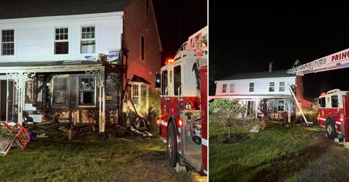 Princeton firefighters contain late-night house fire on Mirick Road