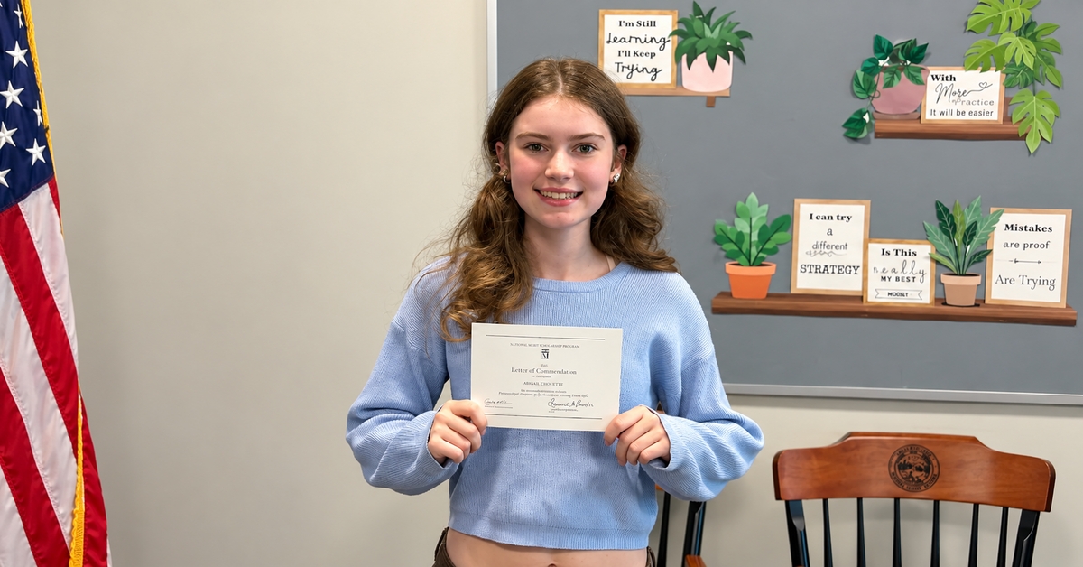 North Middlesex Regional High School senior recognized as 2027 National Merit commended student